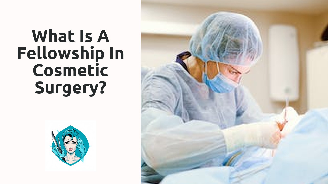 What is a fellowship in cosmetic surgery?